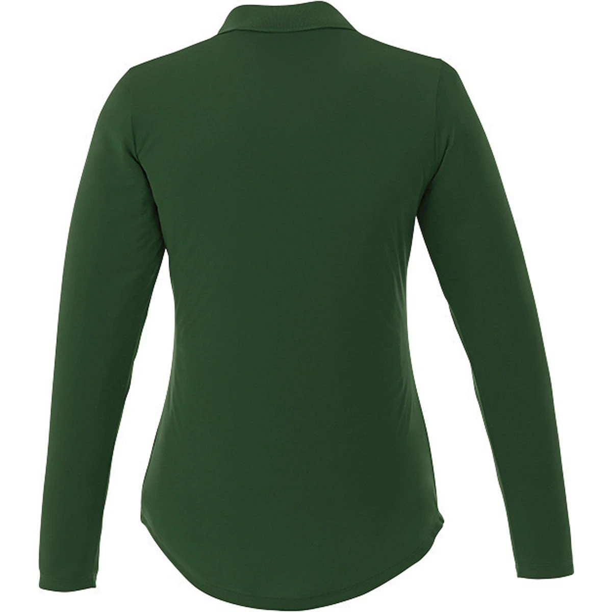 Elevate Women's Forest Green Mori Long Sleeve Polo 4 Elevate Women's Forest Green Mori Long Sleeve Polo - Image 2