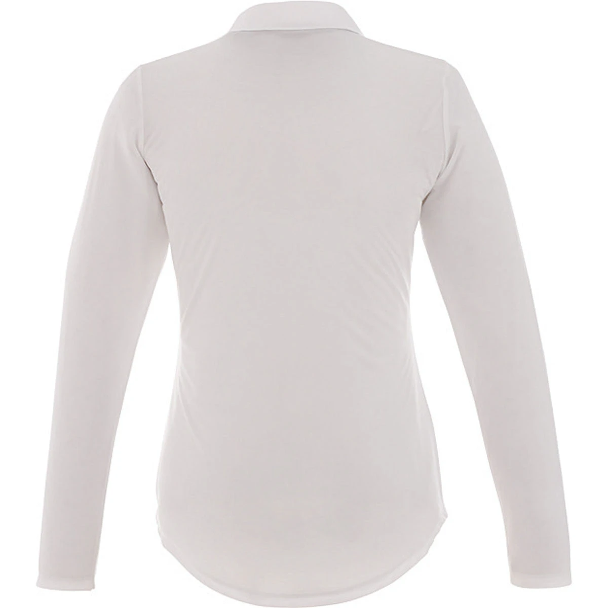 Elevate Women's White Mori Long Sleeve Polo 4 Elevate Women's White Mori Long Sleeve Polo - Image 2