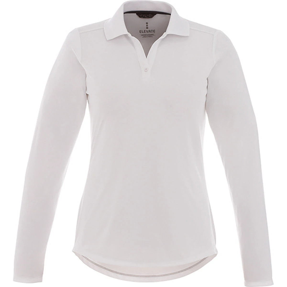 Elevate Women's White Mori Long Sleeve Polo 3 Elevate Women's White Mori Long Sleeve Polo