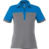 Elevate Women's Olympic Blue/Steel Grey Mack Short Sleeve Polo 2 Elevate Women's Olympic Blue/Steel Grey Mack Short Sleeve Polo -Elevate TM96308 Olympic Blue Steel Grey F