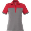 Elevate Women's Team Red/Steel Grey Mack Short Sleeve Polo 2 Elevate Women's Team Red/Steel Grey Mack Short Sleeve Polo -Elevate TM96308 Team Red Steel Grey F