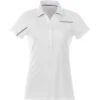 Elevate Women's White/Steel Grey Wilcox Short Sleeve Polo 1 Elevate Women's White/Steel Grey Wilcox Short Sleeve Polo -Elevate TM96309 White Steel Grey F