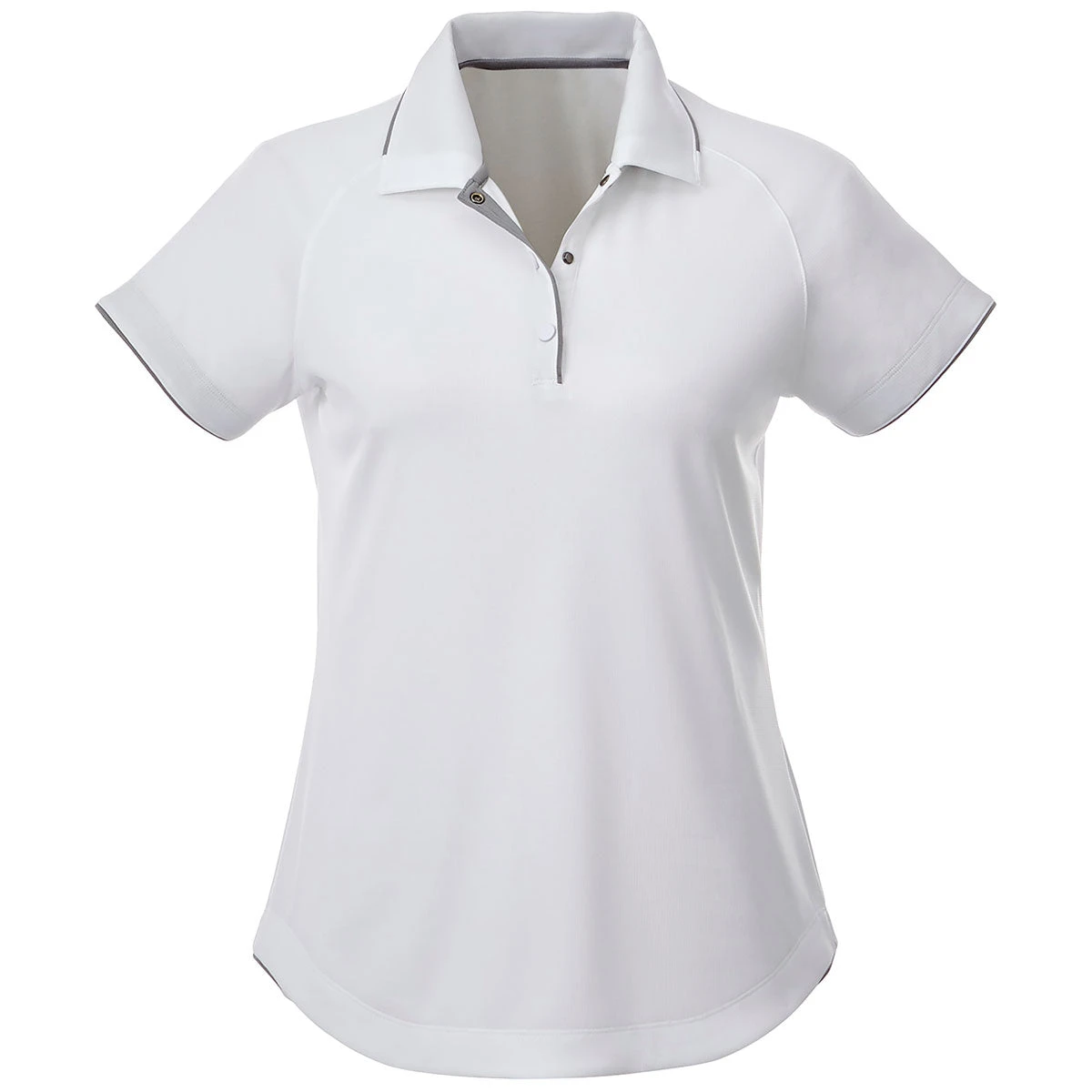 Elevate Women's White/Quarry Remus Short Sleeve Polo 3 Elevate Women's White/Quarry Remus Short Sleeve Polo