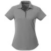 Elevate Women's Quarry/Black Remus Short Sleeve Polo -Elevate TM96310 938 F