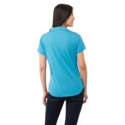 Elevate Women's Aspen Blue Otis Short Sleeve Polo -Elevate TM96311 430 HTB