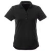 Elevate Women's Black Otis Short Sleeve Polo -Elevate TM96311 995 F
