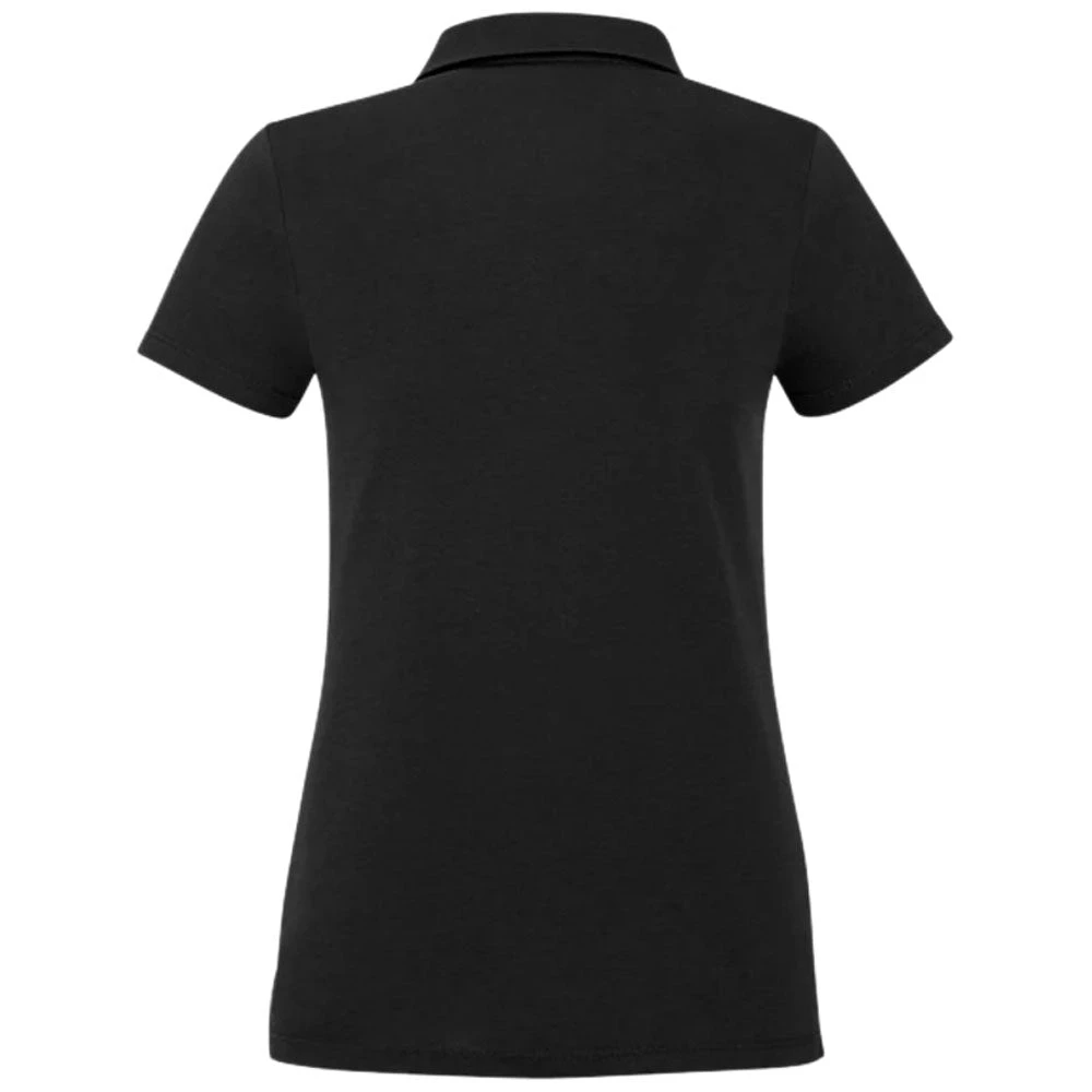 Elevate Women's Black Somoto Eco Short Sleeve Polo 4 Elevate Women's Black Somoto Eco Short Sleeve Polo - Image 2