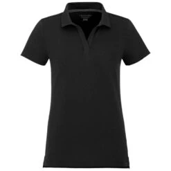 Elevate Women's Black Somoto Eco Short Sleeve Polo