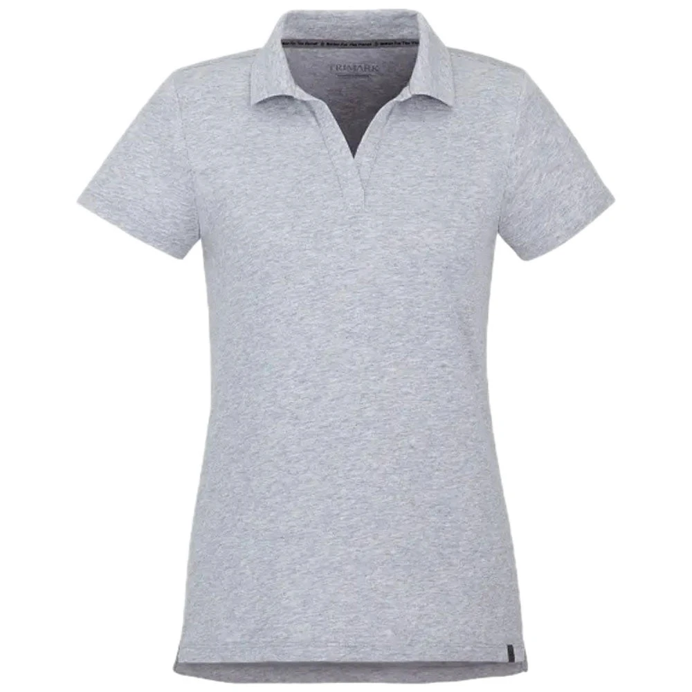 Elevate Women's Heather Grey Somoto Eco Short Sleeve Polo 3 Elevate Women's Heather Grey Somoto Eco Short Sleeve Polo