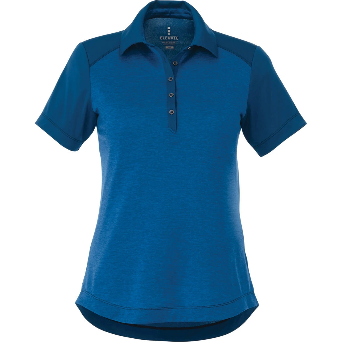 Elevate Women's Olympic Blue Heather/Invictus Sagano Short Sleeve Polo 3 Elevate Women's Olympic Blue Heather/Invictus Sagano Short Sleeve Polo