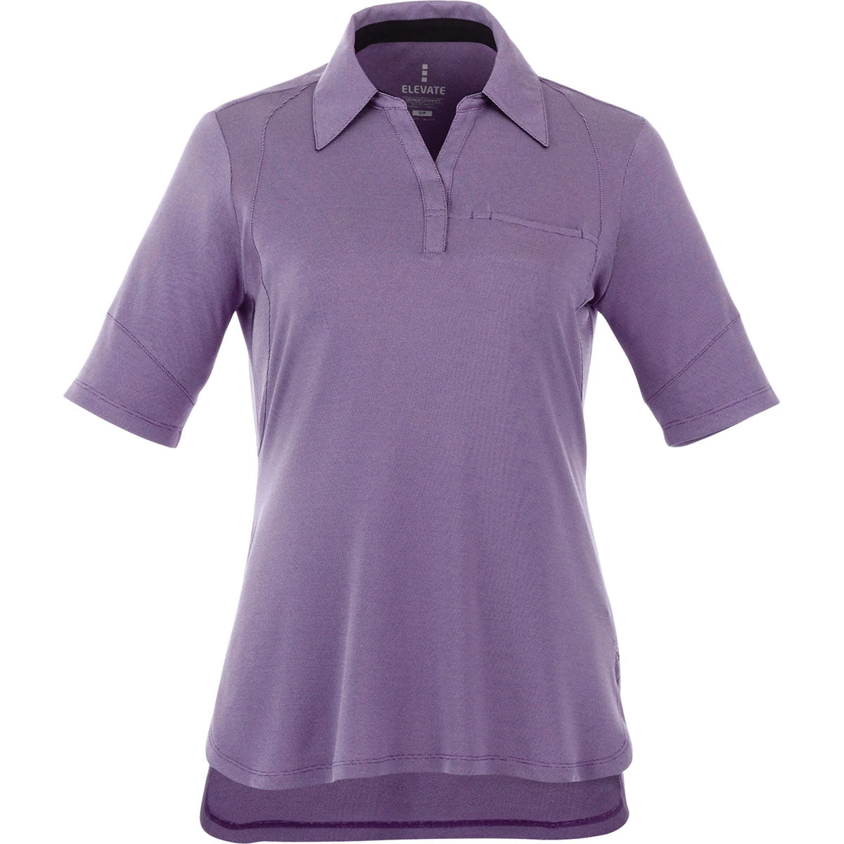 Elevate Women's Dark Plum Torres Short Sleeve Polo 3 Elevate Women's Dark Plum Torres Short Sleeve Polo