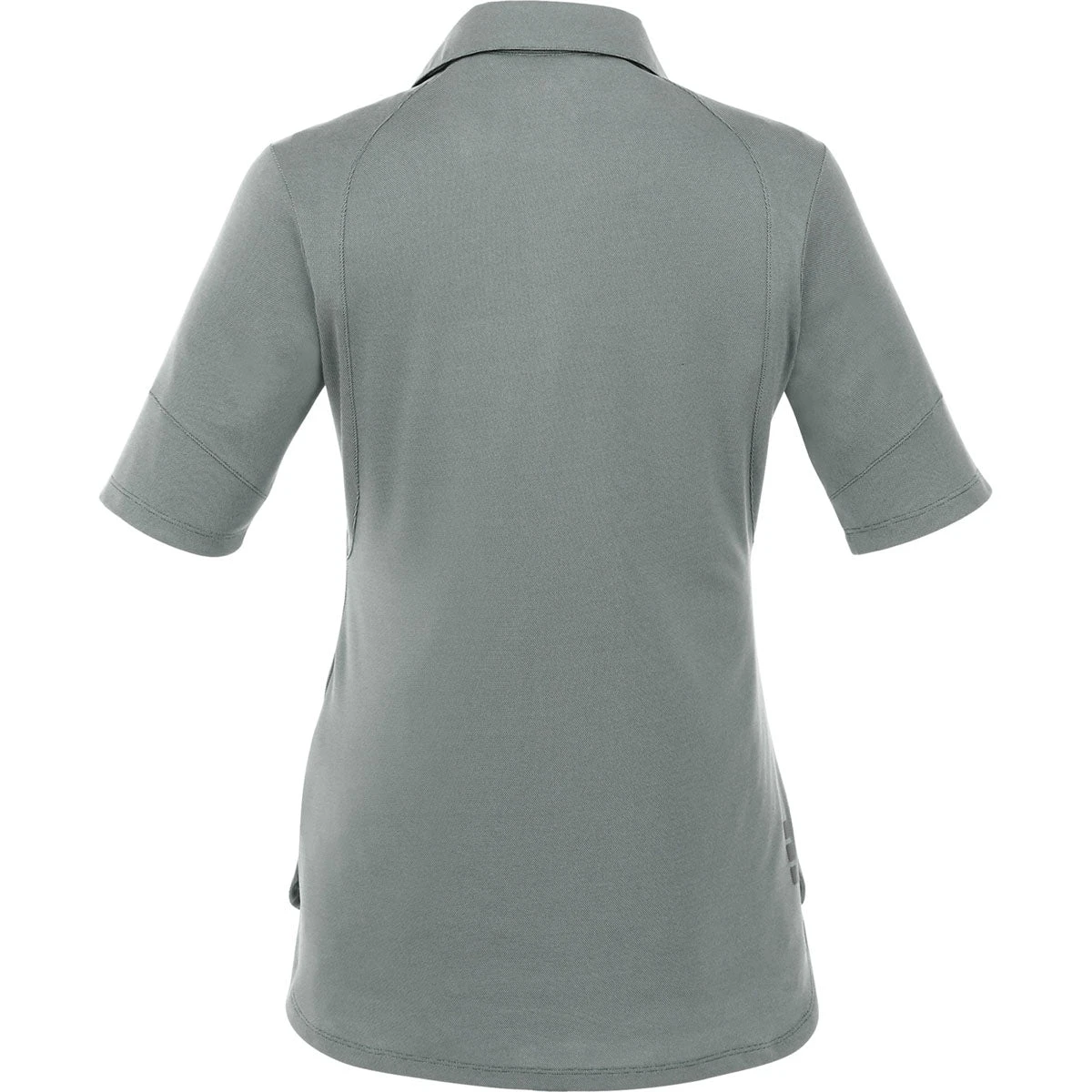 Elevate Women's Steel Grey Torres Short Sleeve Polo 4 Elevate Women's Steel Grey Torres Short Sleeve Polo - Image 2