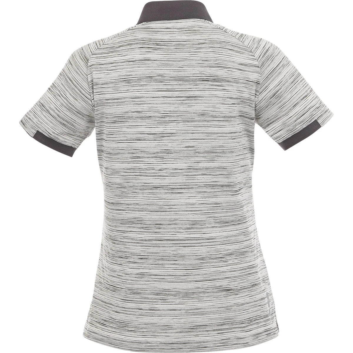 Elevate Women's Heather Grey/Grey Storm Emory Short Sleeve Polo 4 Elevate Women's Heather Grey/Grey Storm Emory Short Sleeve Polo - Image 2