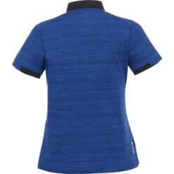 Elevate Women's Metro Blue Heather/Metro Blue Emory Short Sleeve Polo -Elevate TM96510 Metro Blue Heather Metro Blue B