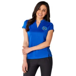 Elevate Women's New Royal Piedmont Short Sleeve Polo -Elevate TM96511 561 HTF