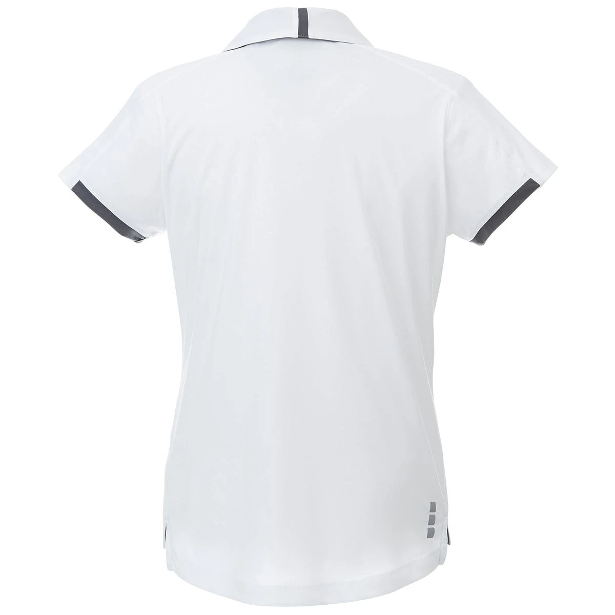 Elevate Women's White/Grey Storm Cerrado Short Sleeve Polo 4 Elevate Women's White/Grey Storm Cerrado Short Sleeve Polo - Image 2