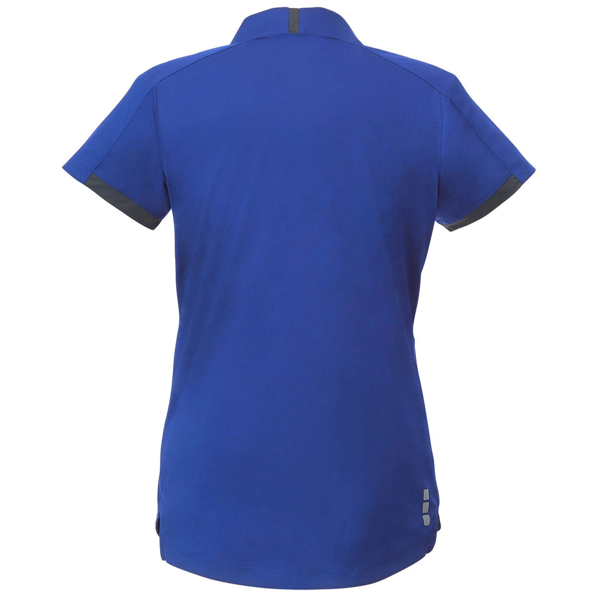 Elevate Women's New Royal/Grey Storm Cerrado Short Sleeve Polo 4 Elevate Women's New Royal/Grey Storm Cerrado Short Sleeve Polo - Image 2