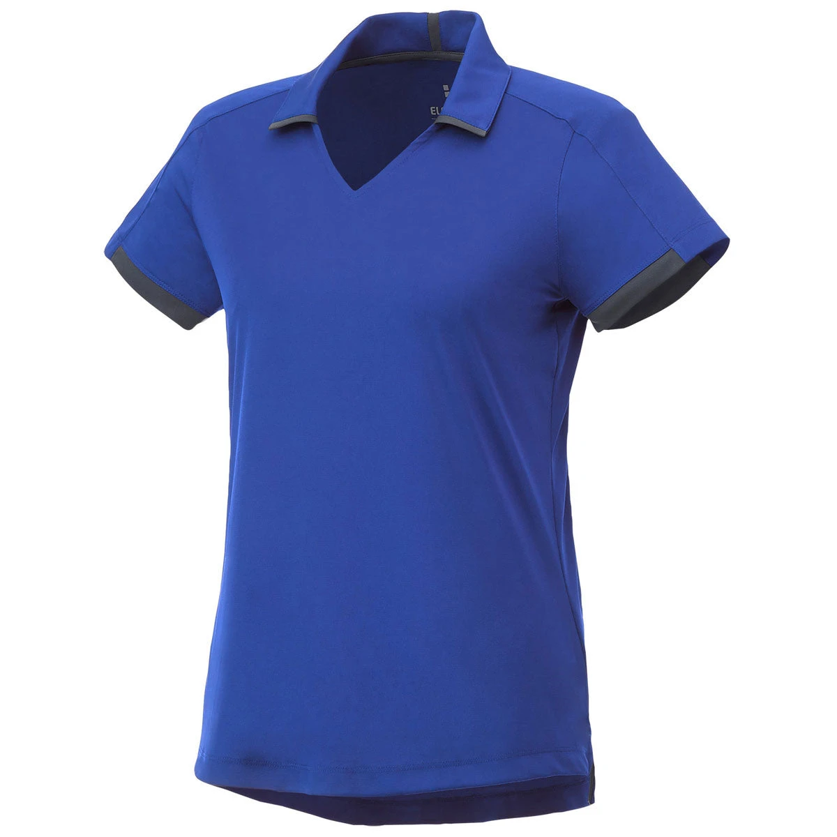 Elevate Women's New Royal/Grey Storm Cerrado Short Sleeve Polo 3 Elevate Women's New Royal/Grey Storm Cerrado Short Sleeve Polo