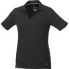 Elevate Women's Black Jepson Short Sleeve Polo -Elevate TM96608 Black F