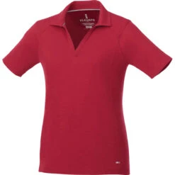 Elevate Women's Vintage Red Jepson Short Sleeve Polo
