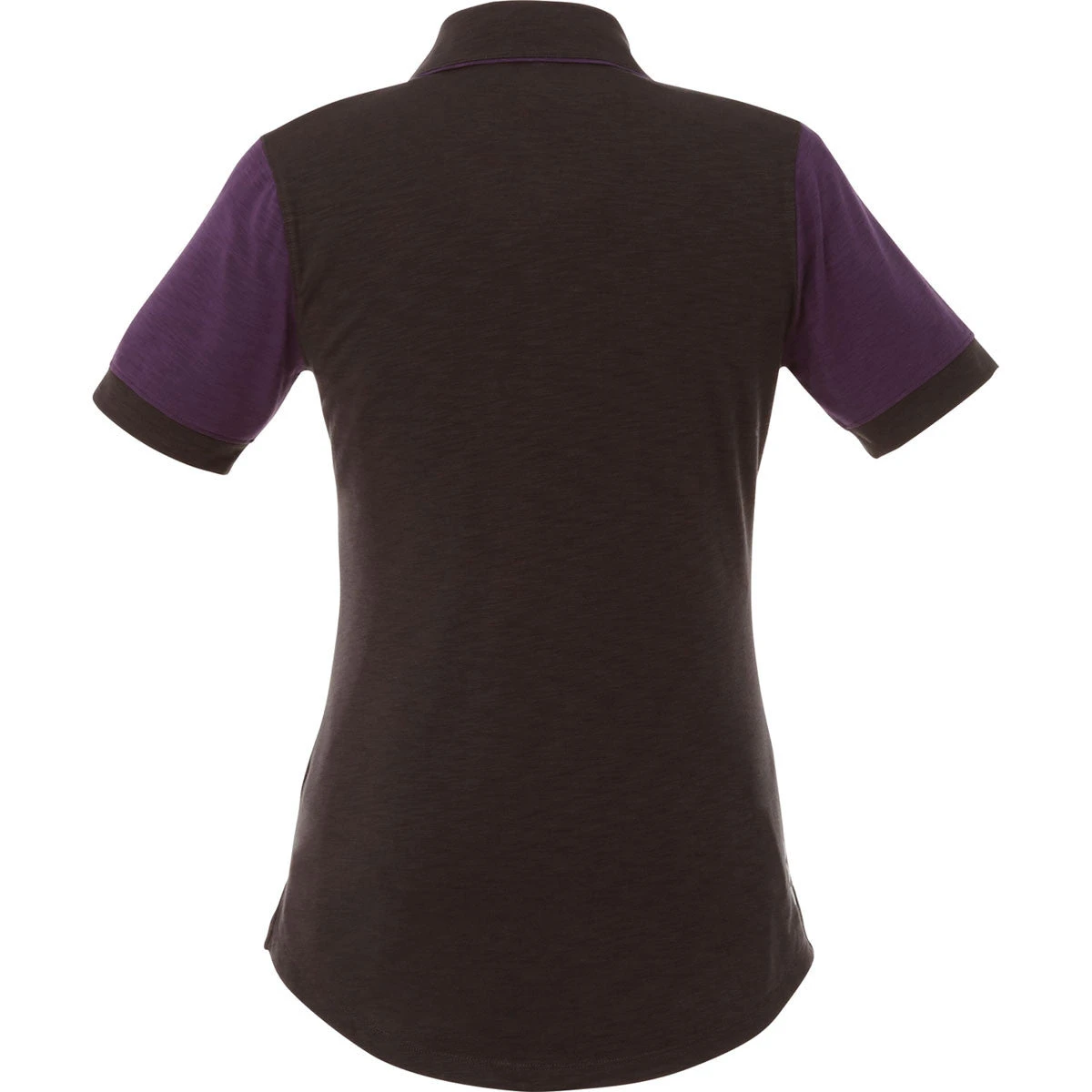 Elevate Women's Dark Plum/Black Smoke Laramie Short Sleeve Polo 4 Elevate Women's Dark Plum/Black Smoke Laramie Short Sleeve Polo - Image 2