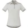 Elevate Women's Grey Mist/Fossil Laramie Short Sleeve Polo -Elevate TM96610 Grey Mist Fossil F