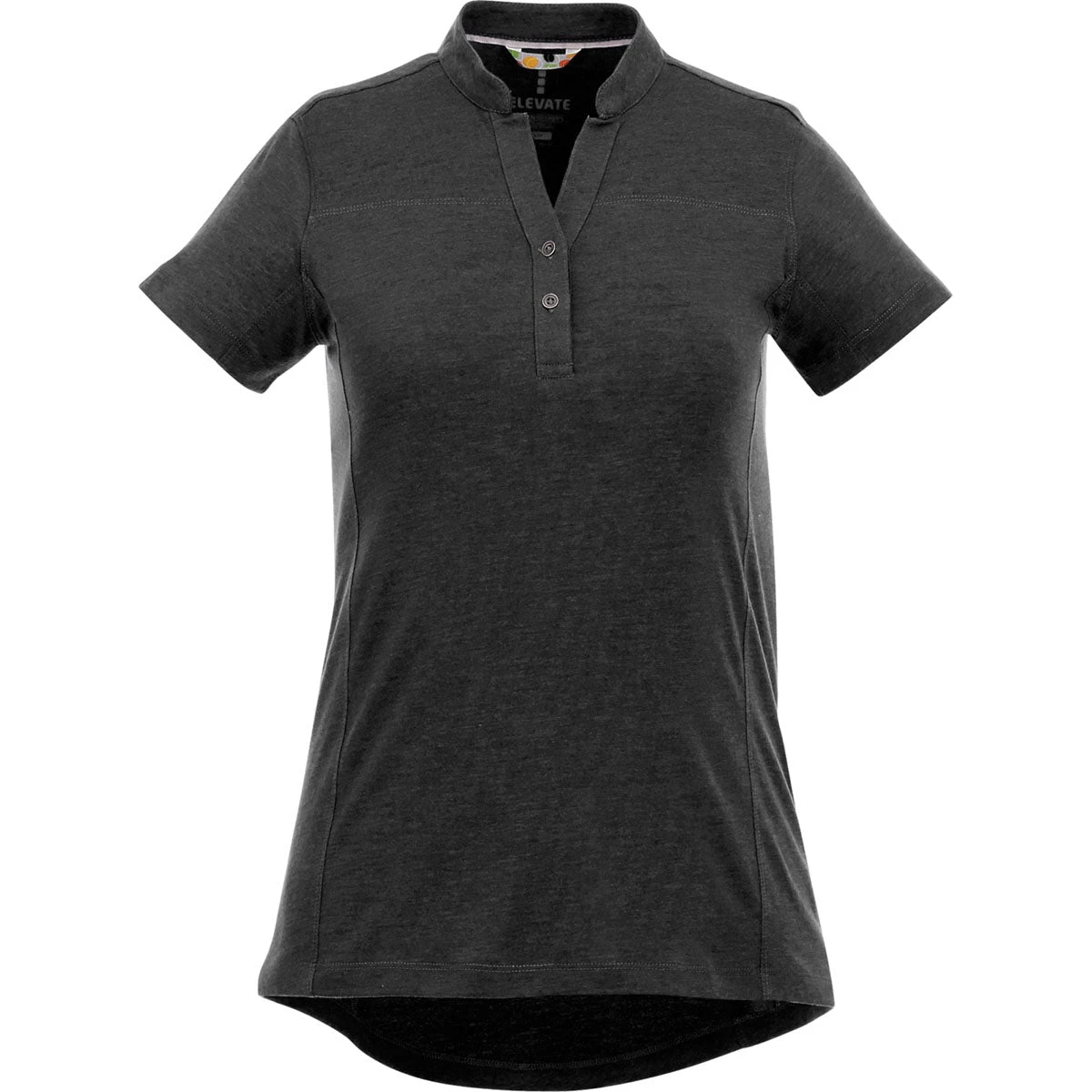 Elevate Women's Heather Dark Charcoal Concord Short Sleeve Polo 3 Elevate Women's Heather Dark Charcoal Concord Short Sleeve Polo