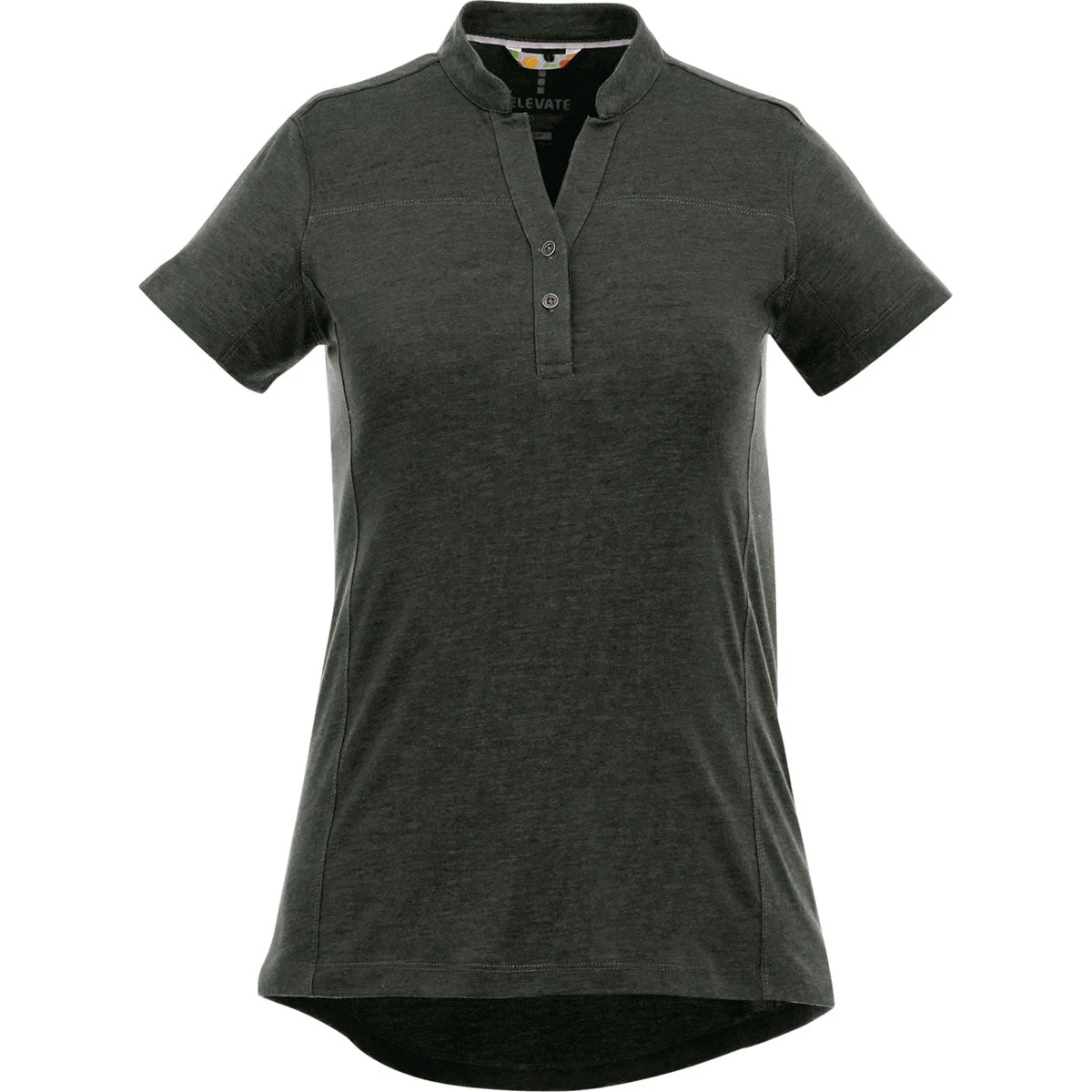 Elevate Women's Loden Heather Concord Short Sleeve Polo 3 Elevate Women's Loden Heather Concord Short Sleeve Polo