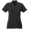Elevate Women's Black Hakone Short Sleeve Polo 2 Elevate Women's Black Hakone Short Sleeve Polo -Elevate TM96612 995 F