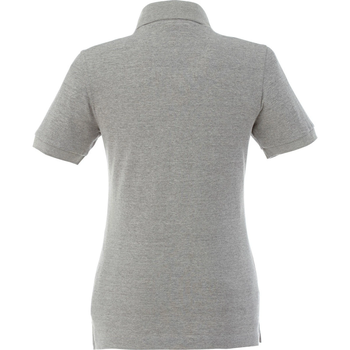 Elevate Women's Heather Grey Belmont Short Sleeve Polo 4 Elevate Women's Heather Grey Belmont Short Sleeve Polo - Image 2