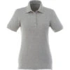 Elevate Women's Heather Grey Belmont Short Sleeve Polo -Elevate TM96624 Heather Grey F