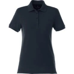 Elevate Women's Navy Belmont Short Sleeve Polo