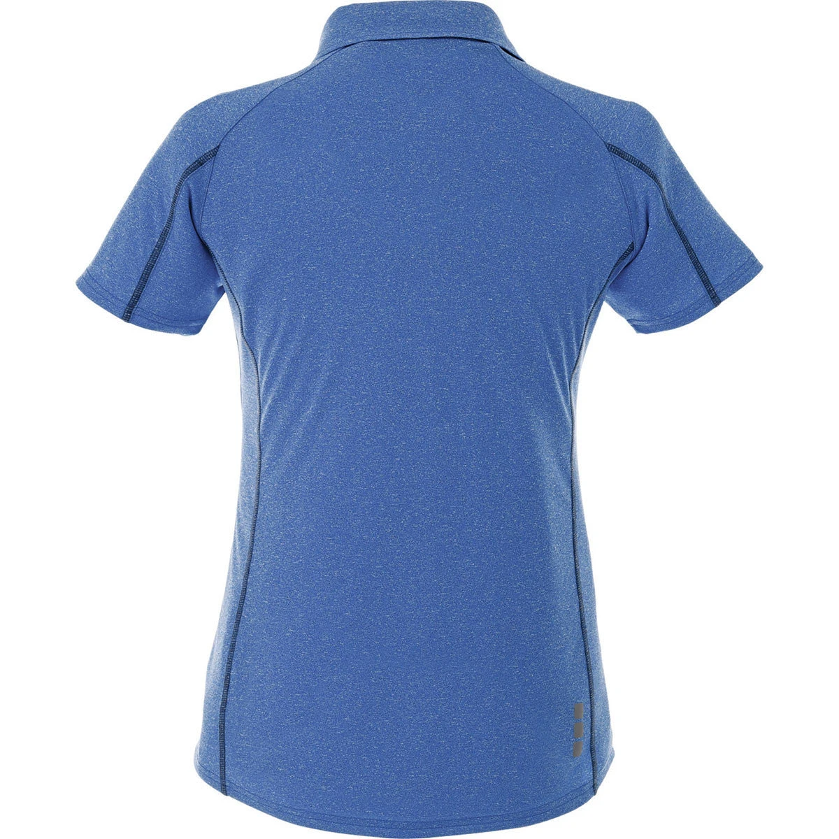 Elevate Women's New Royal Heather Macta Short Sleeve Polo 4 Elevate Women's New Royal Heather Macta Short Sleeve Polo - Image 2