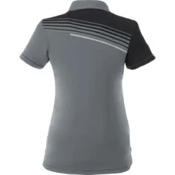 Elevate Women's Steel Grey Prater Short Sleeve Polo -Elevate TM96702 Steel Grey B