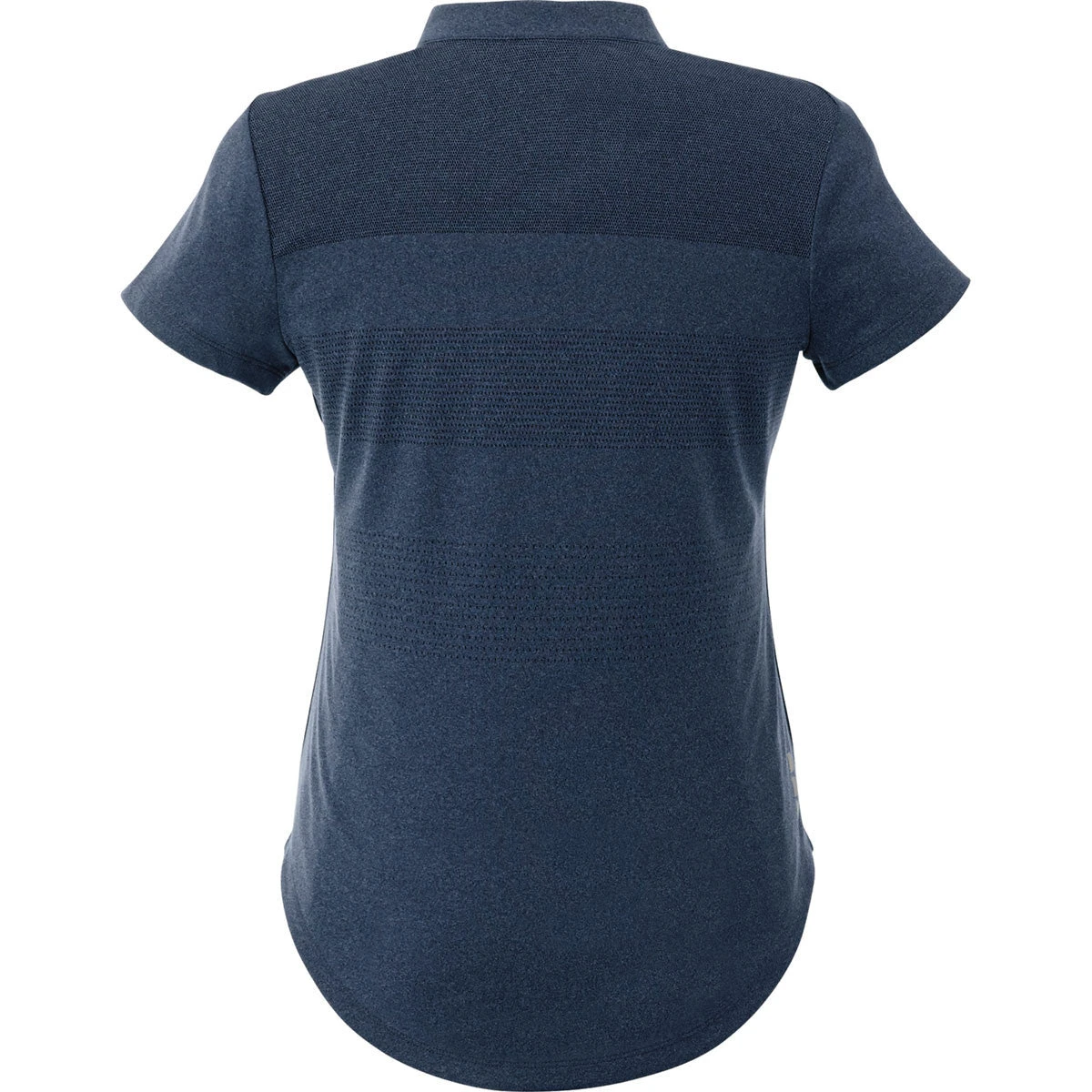 Elevate Women's Indigo Heather Antero Short Sleeve Polo 4 Elevate Women's Indigo Heather Antero Short Sleeve Polo - Image 2