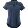 Elevate Women's Indigo Heather Antero Short Sleeve Polo -Elevate TM96703 Indigo Heather F