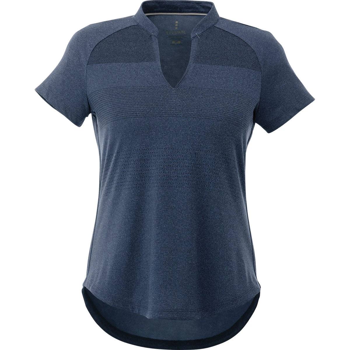 Elevate Women's Indigo Heather Antero Short Sleeve Polo 3 Elevate Women's Indigo Heather Antero Short Sleeve Polo