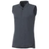 Elevate Women's Black Smoke Heather Kinport Sleeveless Polo