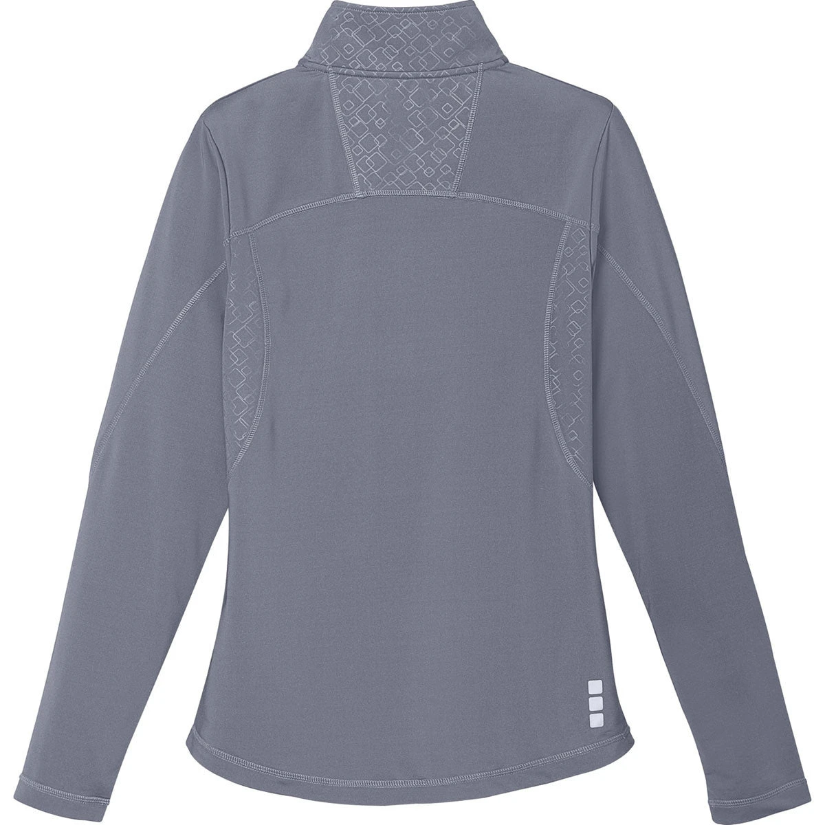 Elevate Women's Steel Grey Caltech Knit Quarter Zip 4 Elevate Women's Steel Grey Caltech Knit Quarter Zip - Image 2