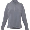 Elevate Women's Steel Grey Caltech Knit Quarter Zip -Elevate TM97807 Steel Grey F