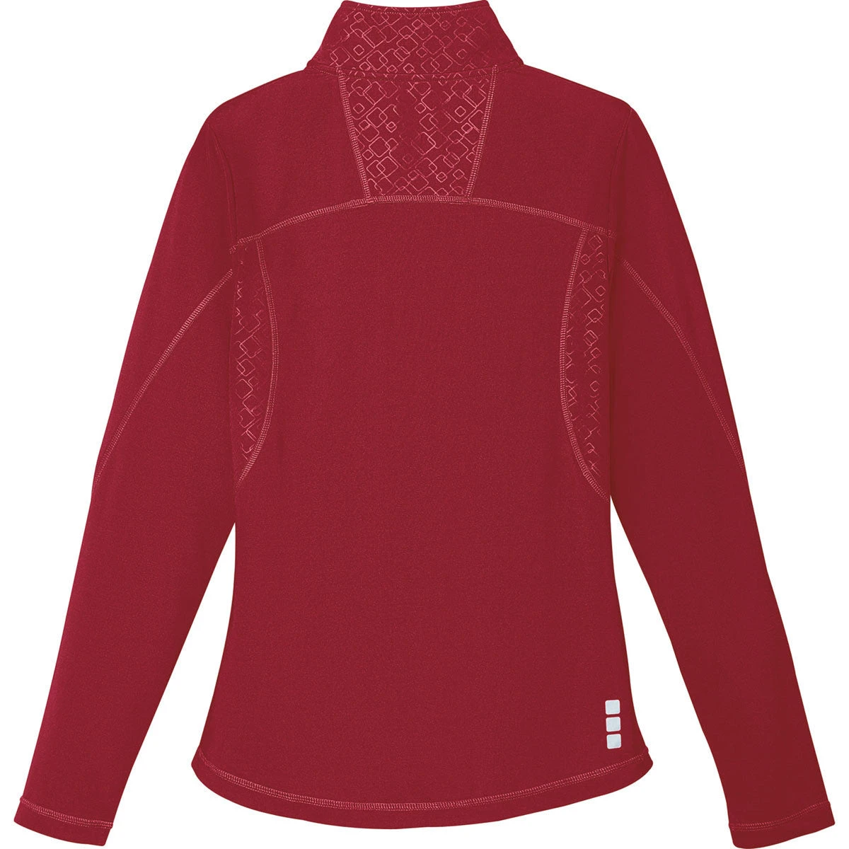 Elevate Women's Vintage Red Caltech Knit Quarter Zip 4 Elevate Women's Vintage Red Caltech Knit Quarter Zip - Image 2