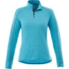 Elevate Women's Aspen Heather Taza Knit Quarter Zip -Elevate TM97810 Aspen Heather F