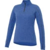 Elevate Women's New Royal Blue Taza Knit Quarter Zip -Elevate TM97810 New Royal Blue F
