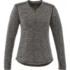 Elevate Women's Heather Dark Charcoal Quadra Long Sleeve Shirt -Elevate TM97812 Heather Dark Charcoal F