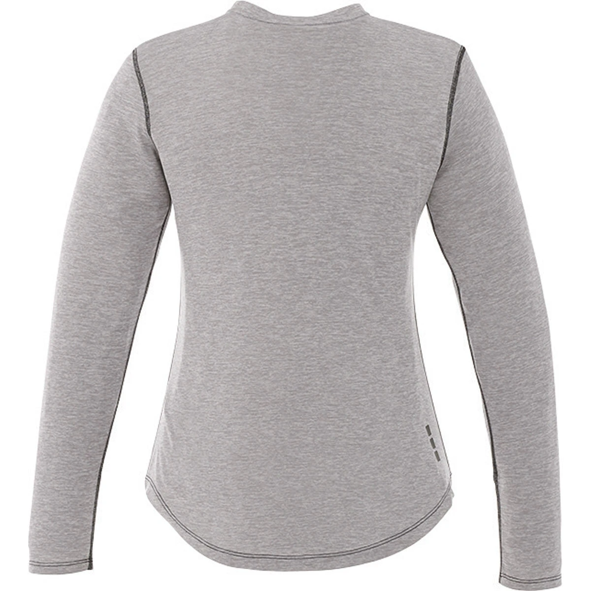 Elevate Women's Heather Grey Quadra Long Sleeve Shirt 4 Elevate Women's Heather Grey Quadra Long Sleeve Shirt - Image 2