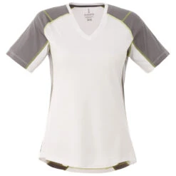 Elevate Women's White/Steel Grey Taku Short Sleeve Tech Tee