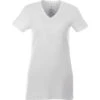 Elevate Women's White Monroe Short Sleeve Pocket Tee 1 Elevate Women's White Monroe Short Sleeve Pocket Tee -Elevate TM97815 White F