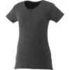 Elevate Women's Heather Dark Charcoal Bodie Short Sleeve T-Shirt -Elevate TM97879 Heather Dark Charcoal F