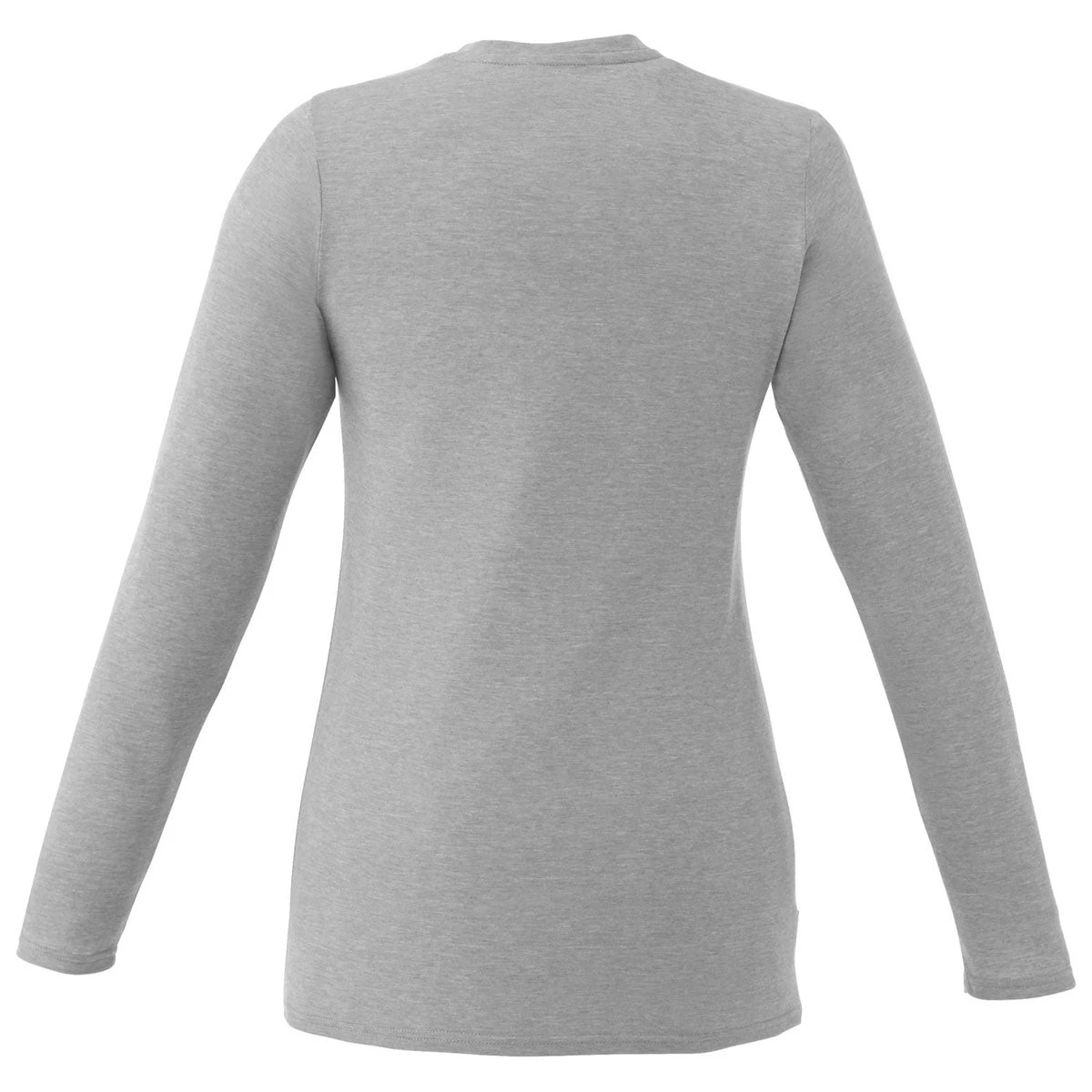 Elevate Women's Heather Grey Holt Long Sleeve Tee 4 Elevate Women's Heather Grey Holt Long Sleeve Tee - Image 2