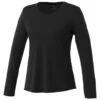 Elevate Women's Black Parima Long Sleeve Tech Tee -Elevate TM97888 Black F